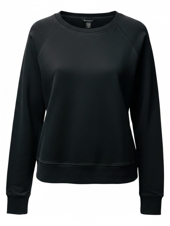 Athleta Tops - Athleta Coaster Luxe Crewneck Sweatshirt Black Women’s XS NWT Soft Pullover